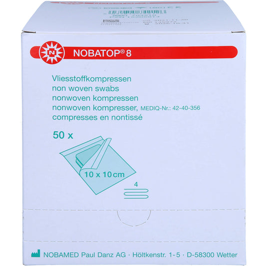 NOBATOP 8 Kompressen 10x10 cm steril 50X2 St