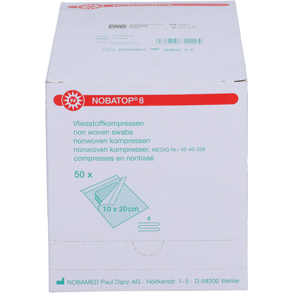 NOBATOP 8 Kompressen 10x20 cm steril 50X2 St