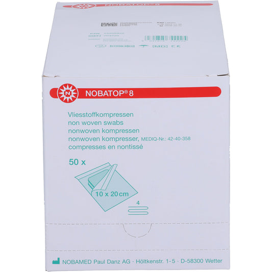 NOBATOP 8 Kompressen 10x20 cm steril 50X2 St