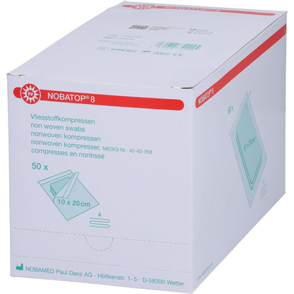 NOBATOP 8 Kompressen 10x20 cm steril 50X2 St