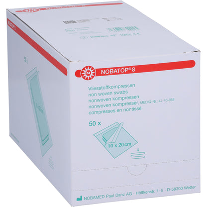 NOBATOP 8 Kompressen 10x20 cm steril 50X2 St