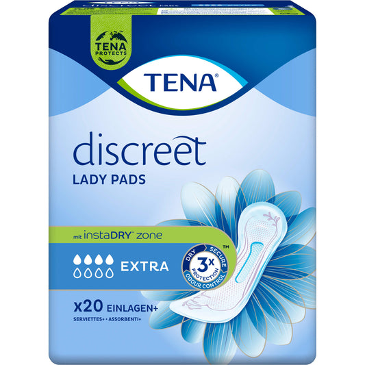 TENA LADY Discreet Inkontinenz Einlagen extra 20 St