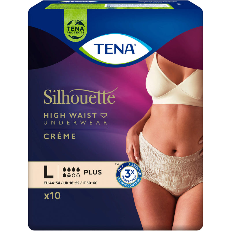 TENA SILHOUETTE PLUS CRE L 10 St