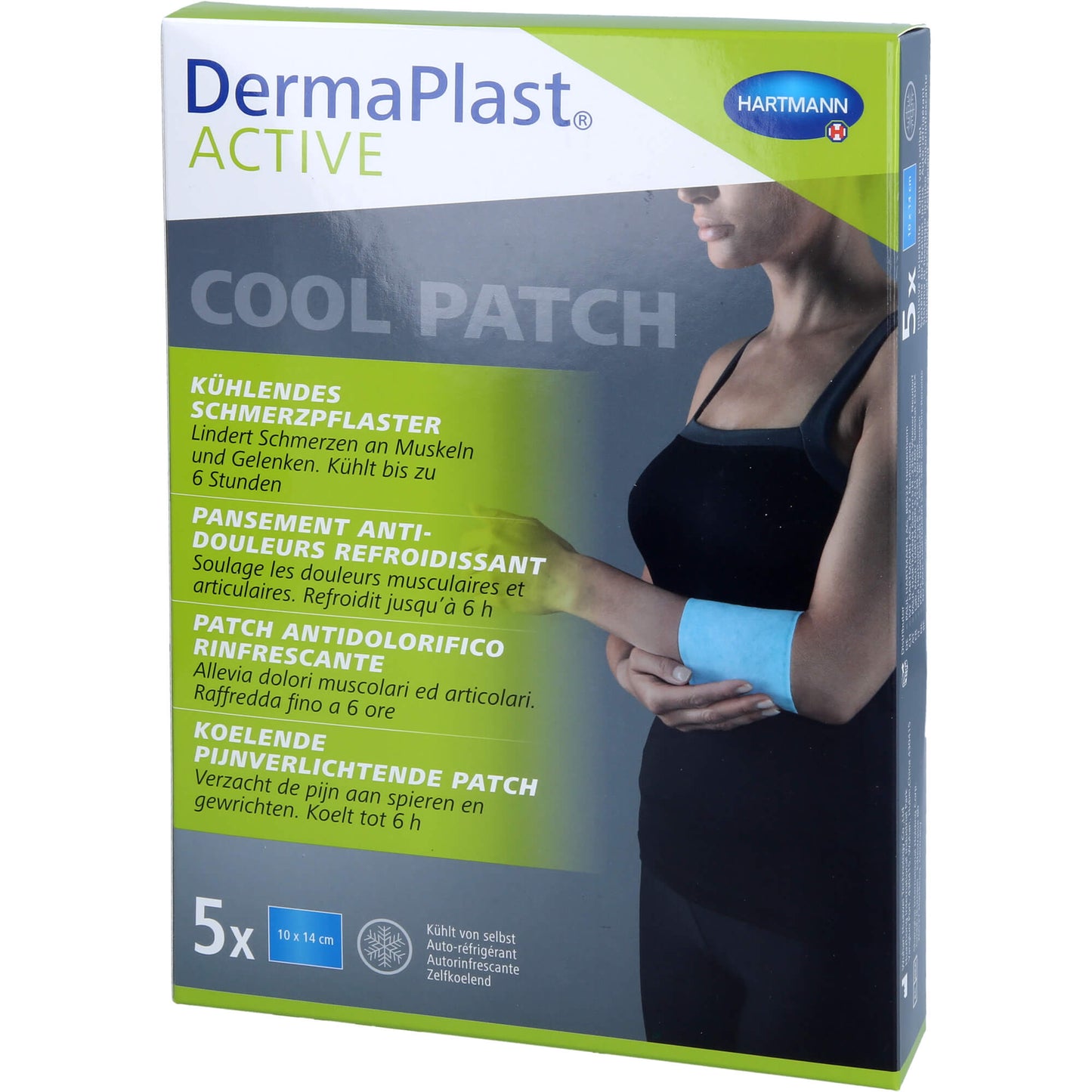 DERMAPLAST Active Cool Patch 10x14 cm 5 St