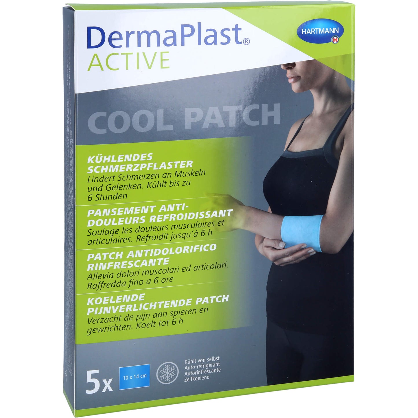 DERMAPLAST Active Cool Patch 10x14 cm 5 St