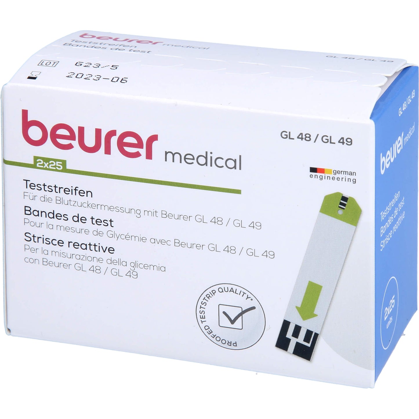 BEURER GL48/GL49 Teststreifen 50 St