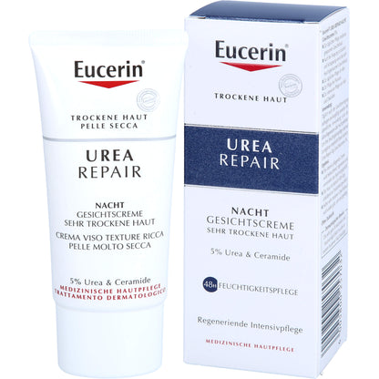 EUCERIN UreaRepair Gesichtscreme 5% Nacht 50 ml