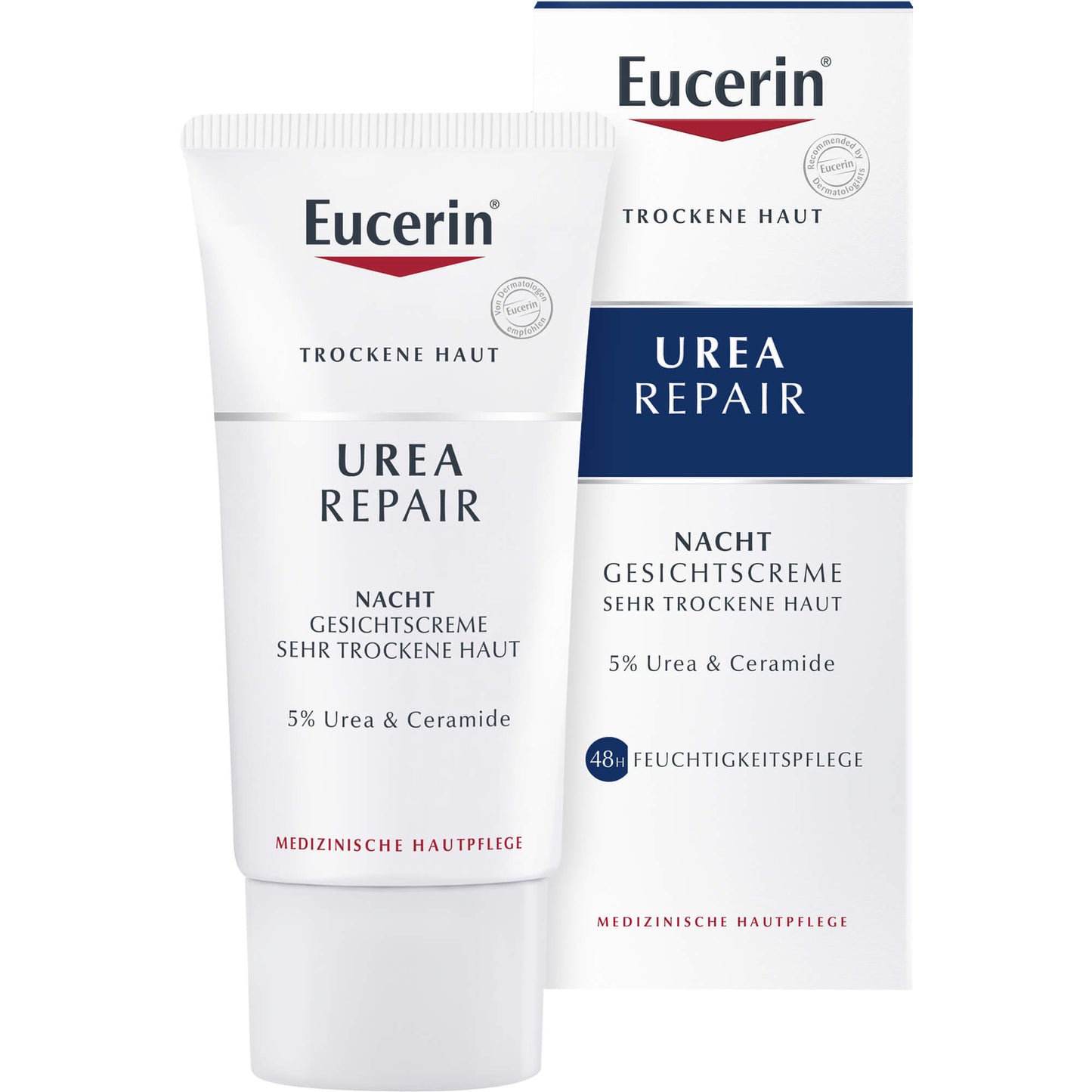 EUCERIN UreaRepair Gesichtscreme 5% Nacht 50 ml