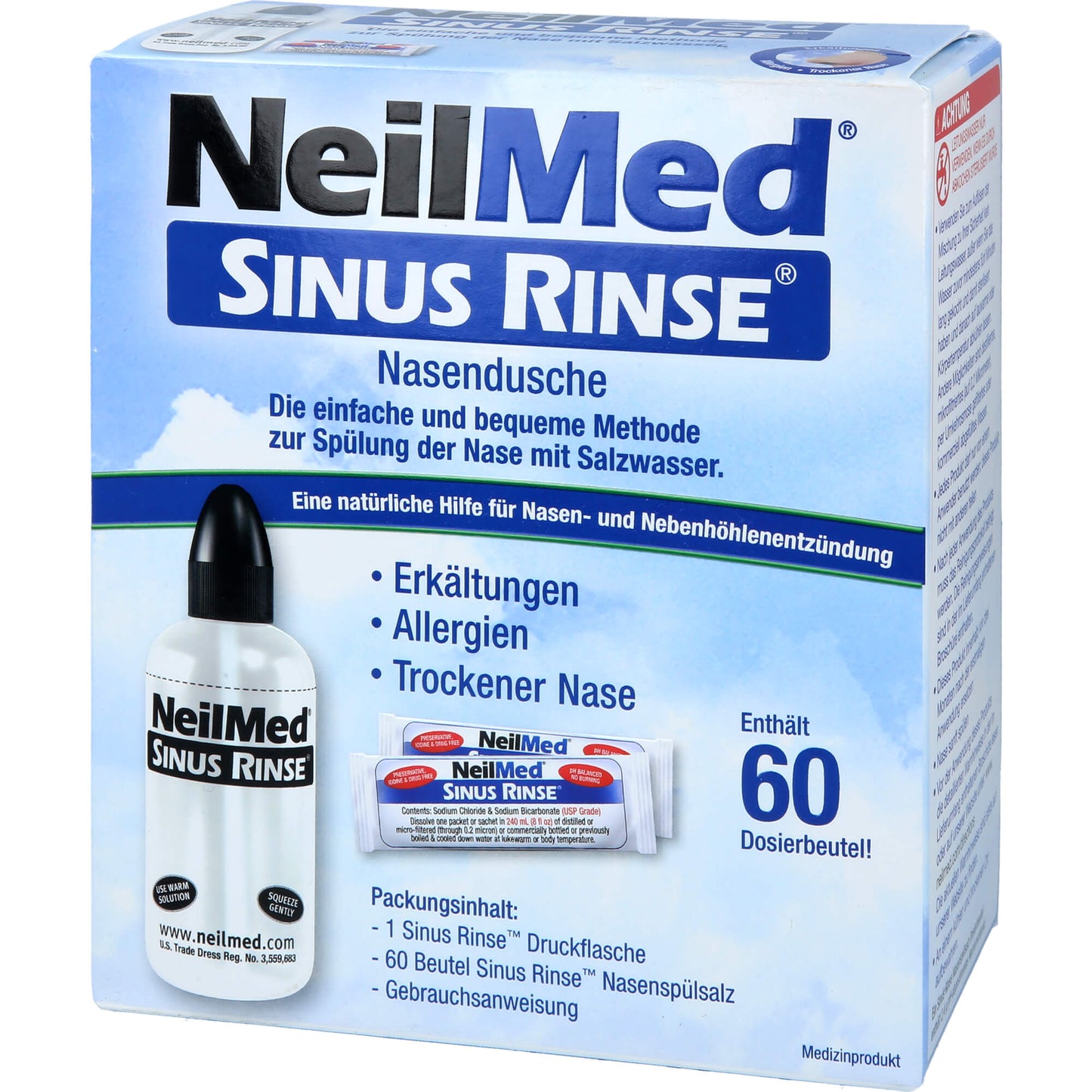 NEILMED Sinus Rinse Nasendusche+60 Btl.Spülsalz 1 P