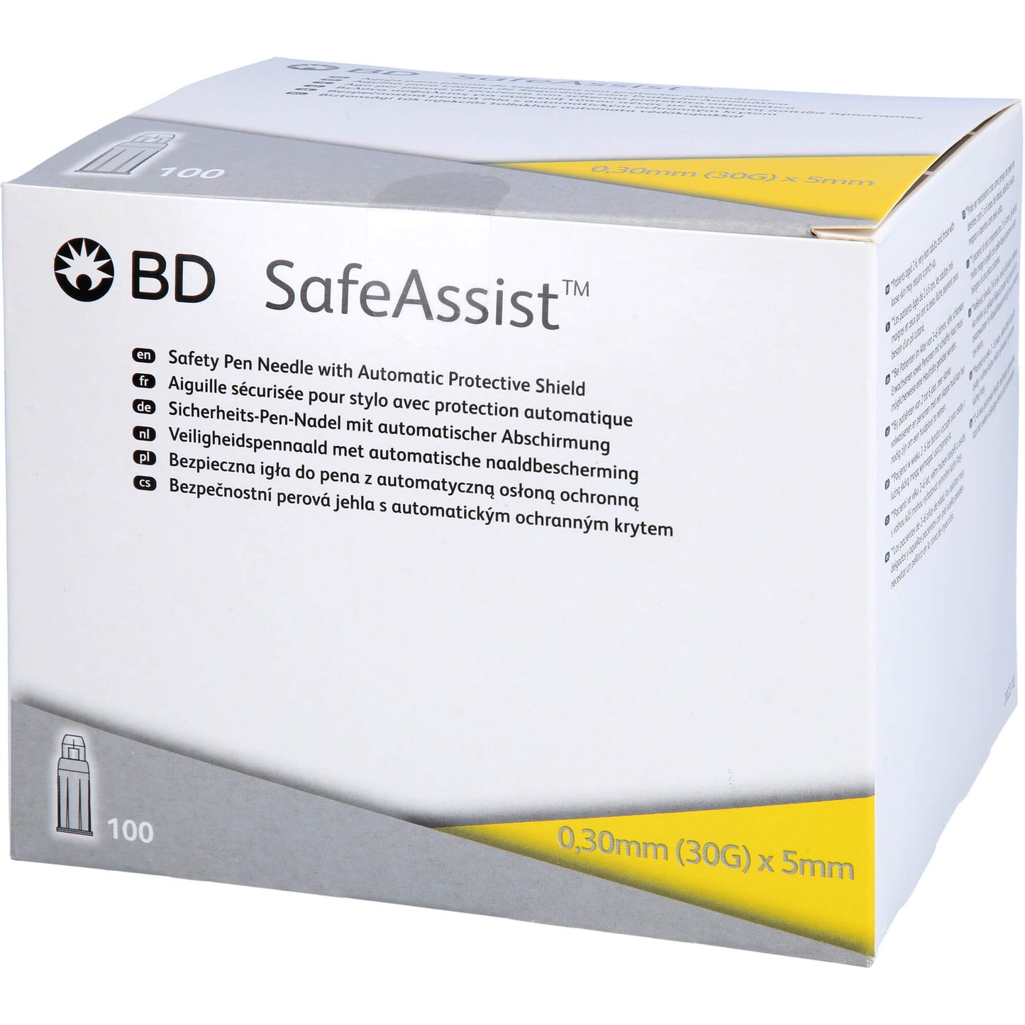 BD SAFEASSIST Sicherheits-Pen-Nadeln 30 G 5 mm 100 St