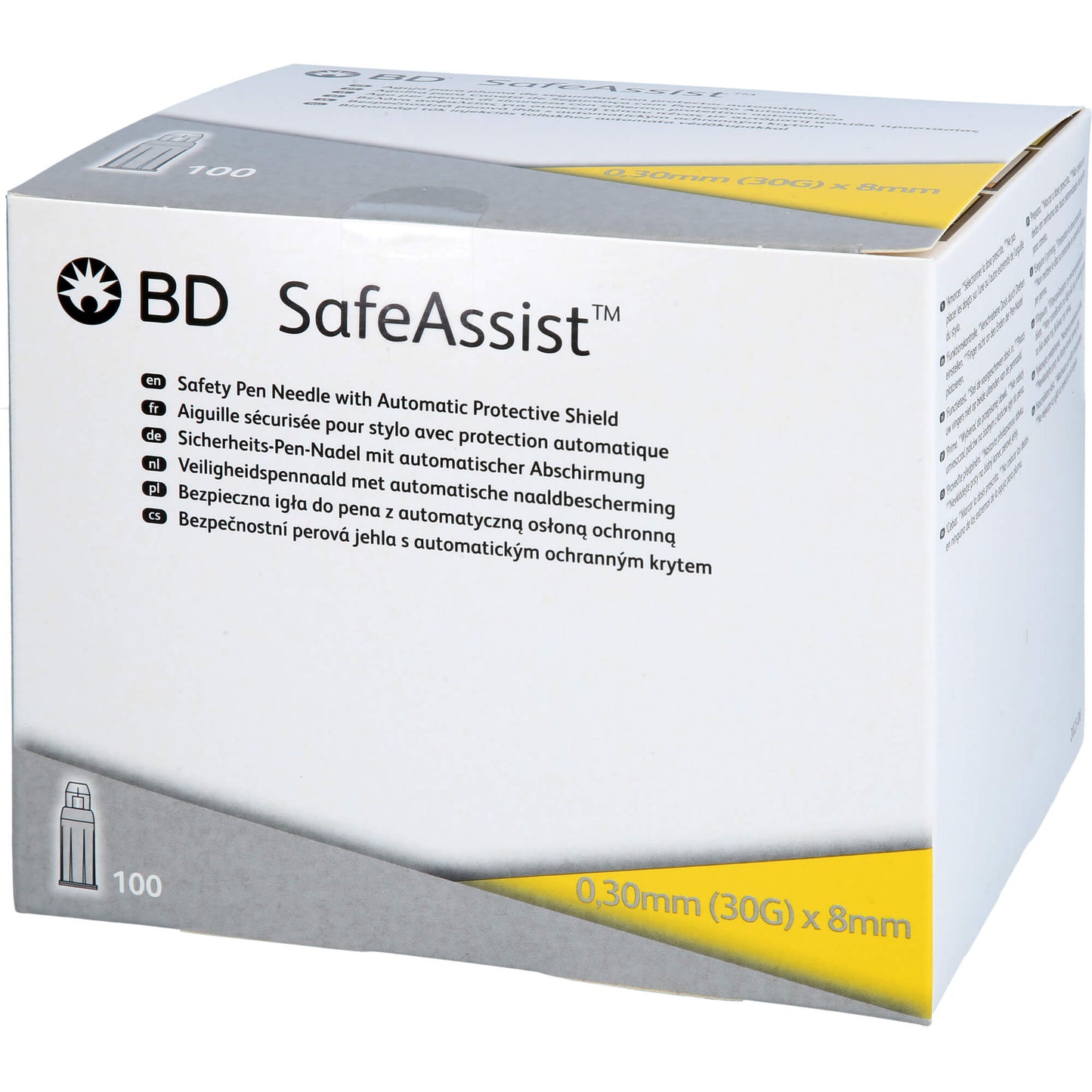 BD SAFEASSIST Sicherheits-Pen-Nadeln 30 G 8 mm 100 St