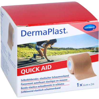 DERMAPLAST Quick Aid Schaumverb.6 cmx2 m hautf. 1 St