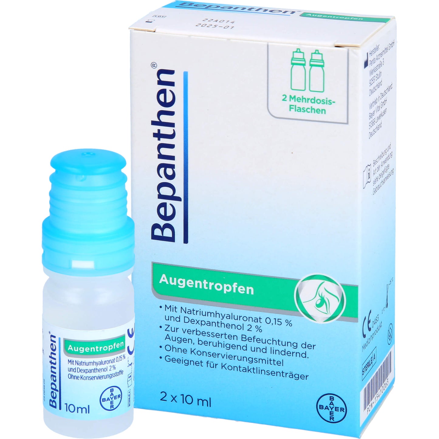 BEPANTHEN Augentropfen 2X10 ml