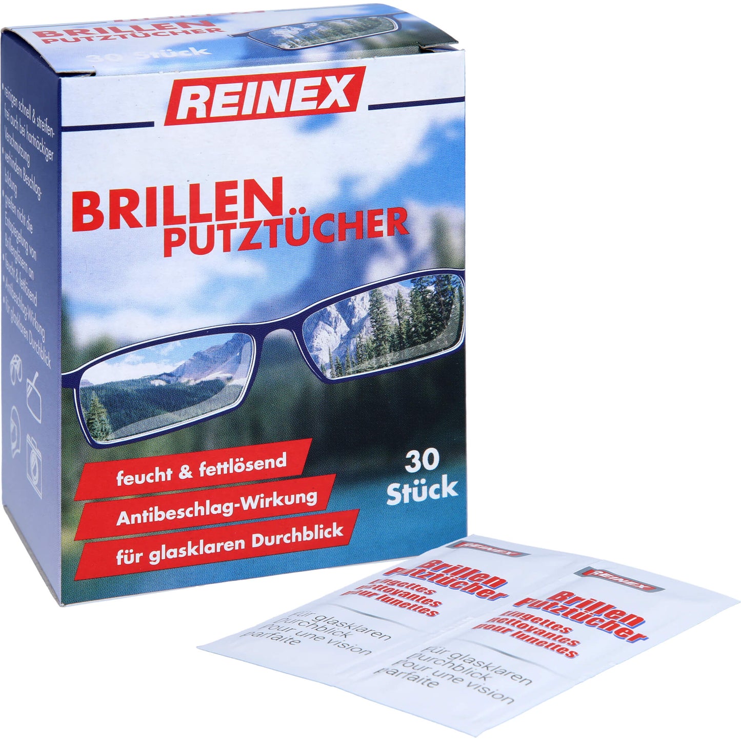 BRILLENPUTZTÜCHER Reinex 30 St
