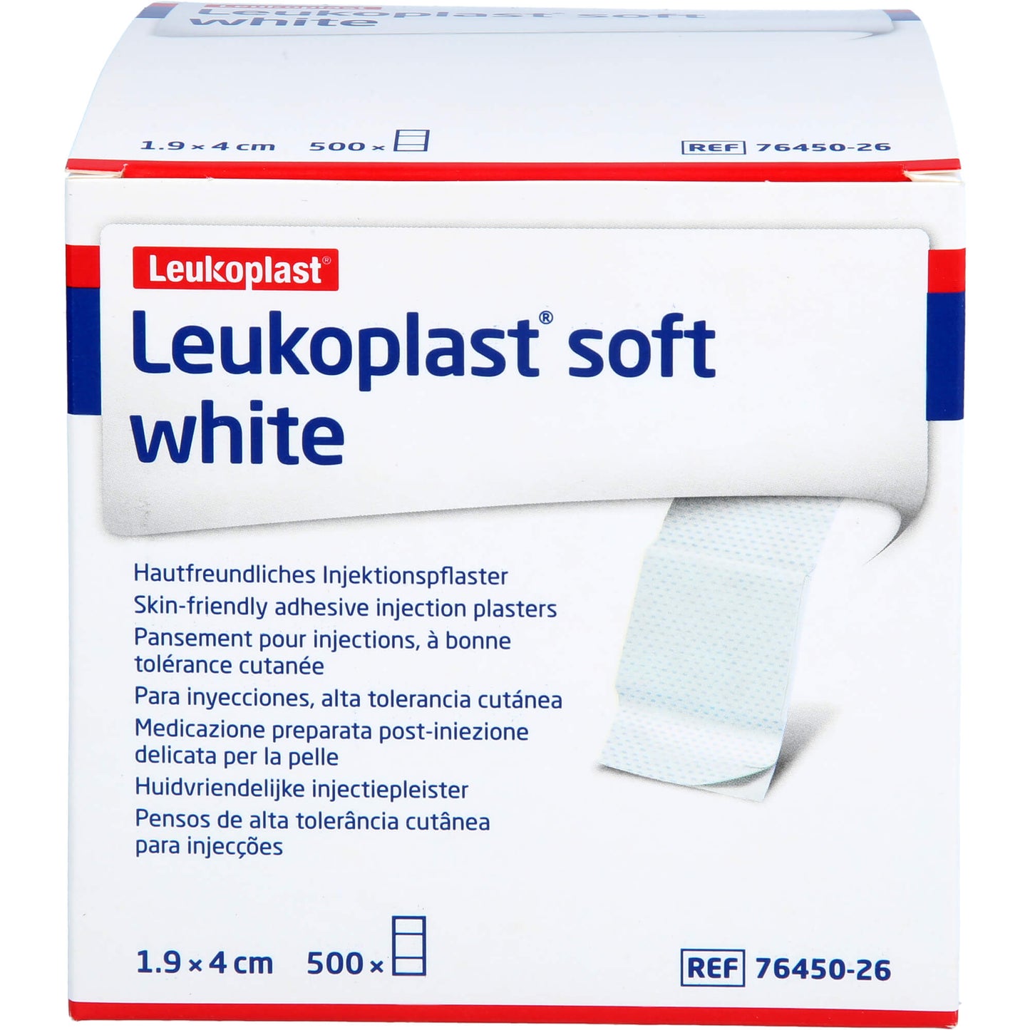 LEUKOPLAST soft white Injektionspfl.Str.19x40 mm 500 St