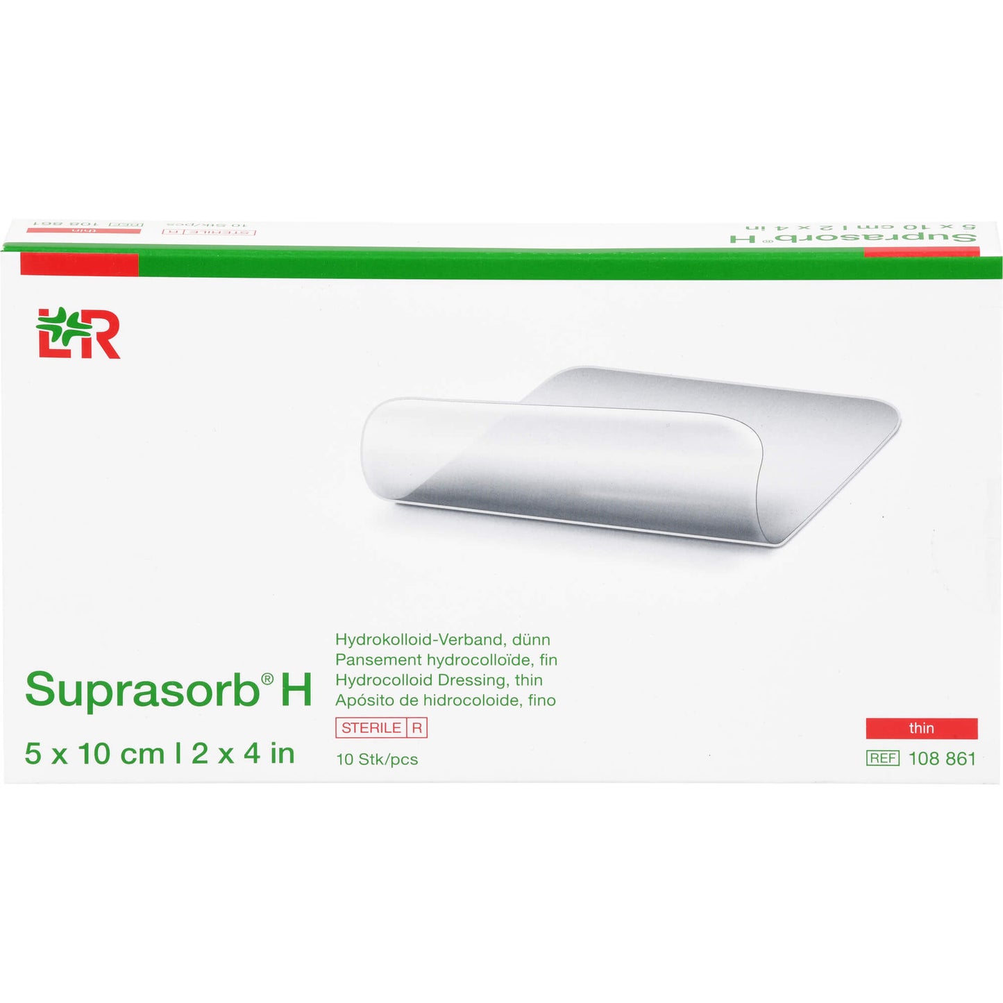 SUPRASORB H Hydrokoll.Verb.dünn 5x10 cm 10 St