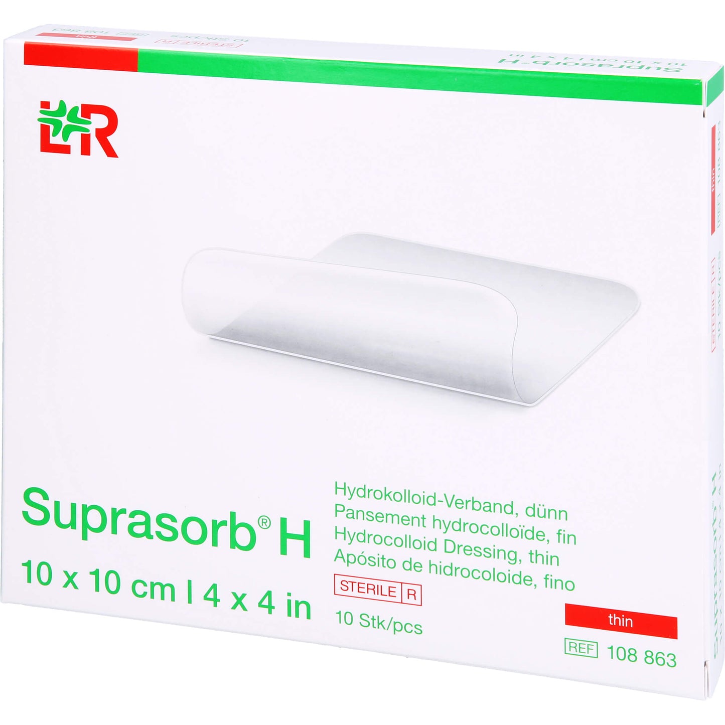 SUPRASORB H Hydrokoll.Verb.dünn 10x10 cm 10 St