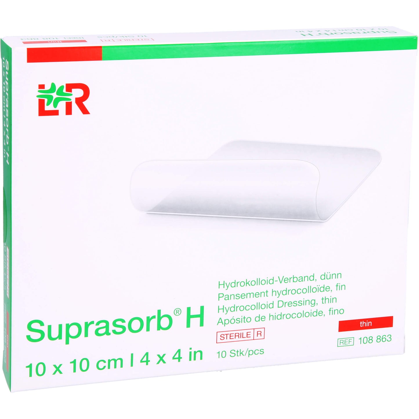 SUPRASORB H Hydrokoll.Verb.dünn 10x10 cm 10 St