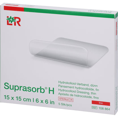 SUPRASORB H Hydrokoll.Verb.dünn 15x15 cm 5 St