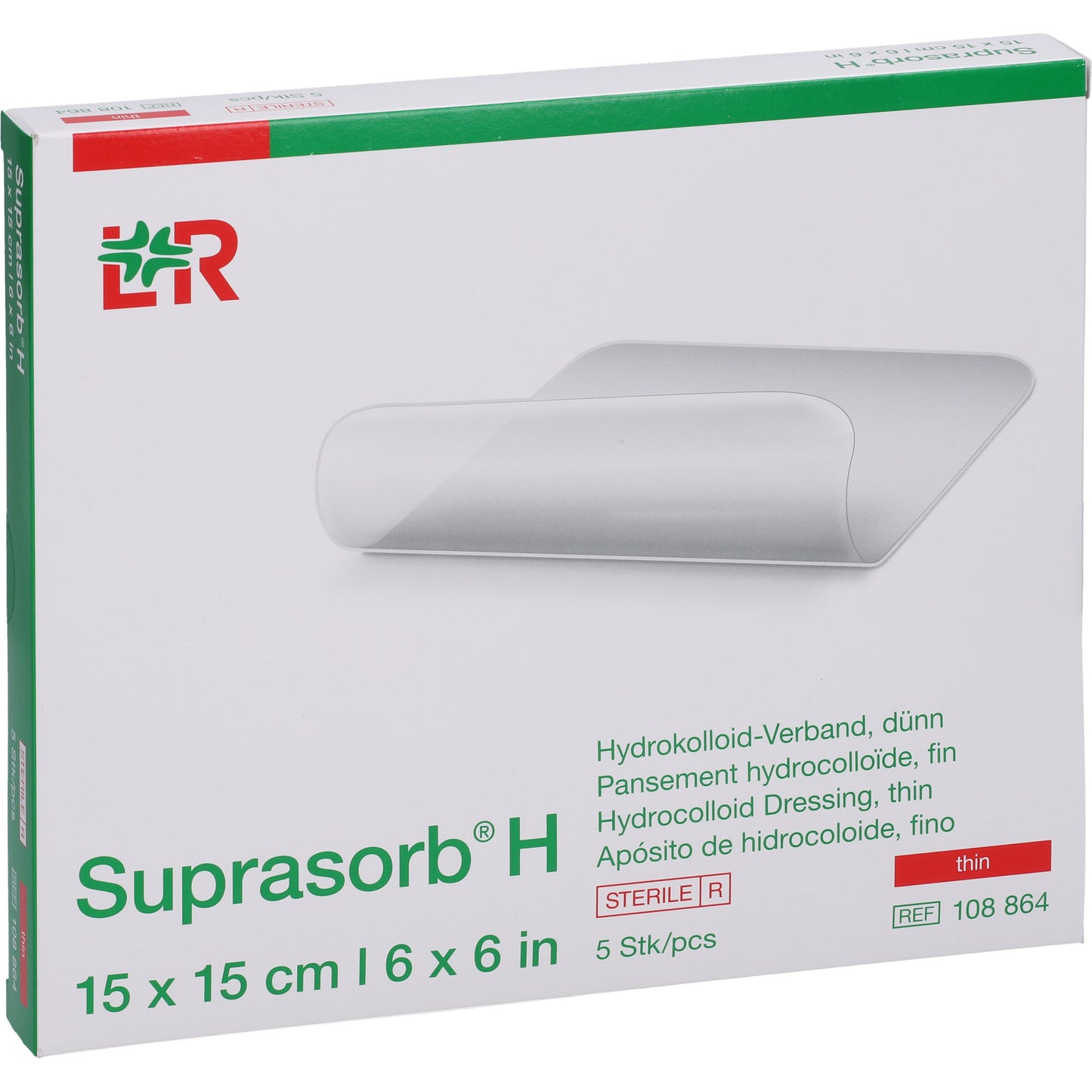 SUPRASORB H Hydrokoll.Verb.dünn 15x15 cm 5 St
