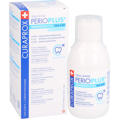 CURAPROX perio Plus+ Regenerate Mundspül.CHX 0,09% 200 ml