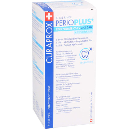 CURAPROX perio Plus+ Regenerate Mundspül.CHX 0,09% 200 ml
