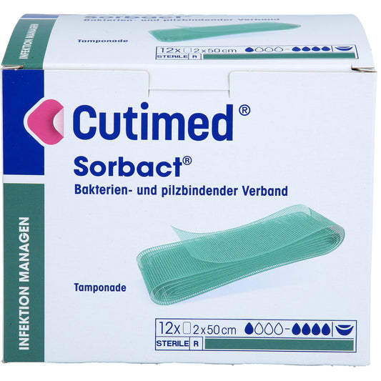 CUTIMED Sorbact Tamponaden 2x50 cm 12 St