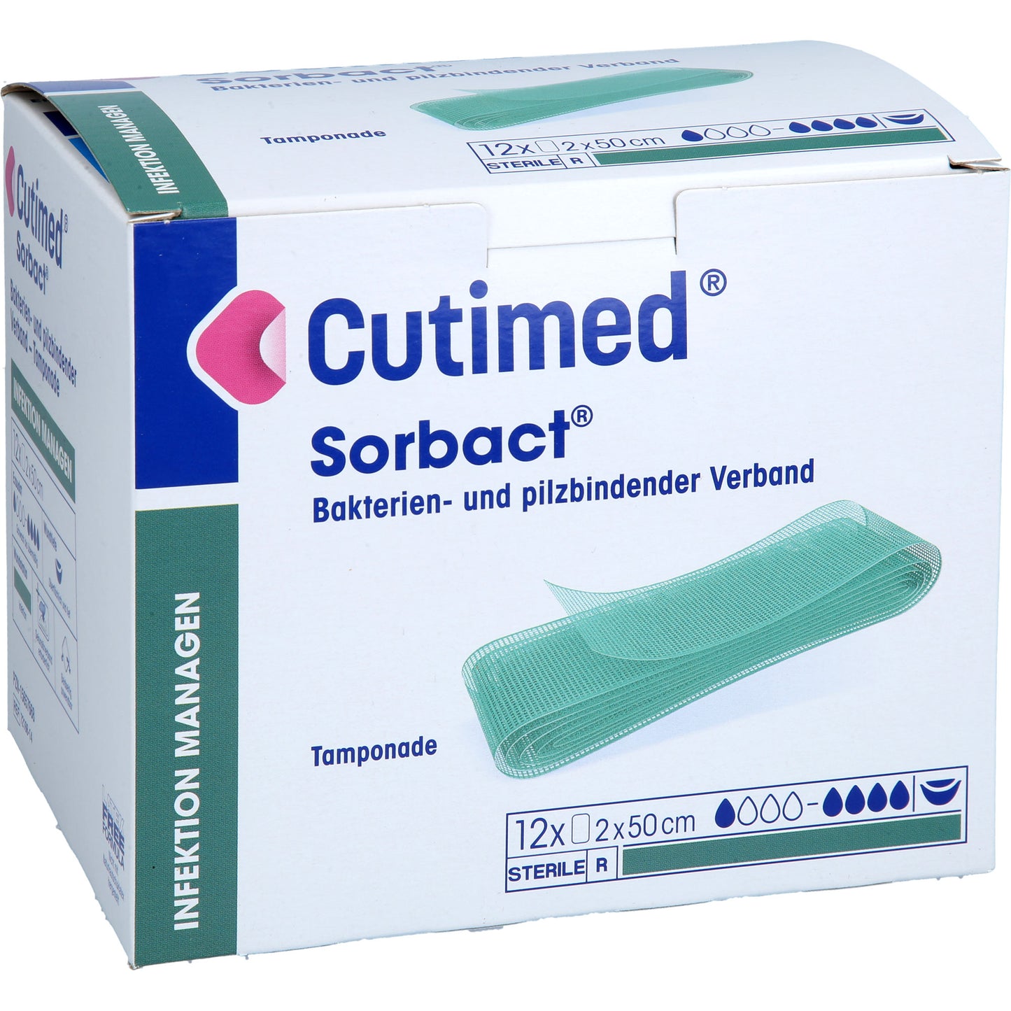CUTIMED Sorbact Tamponaden 2x50 cm 12 St