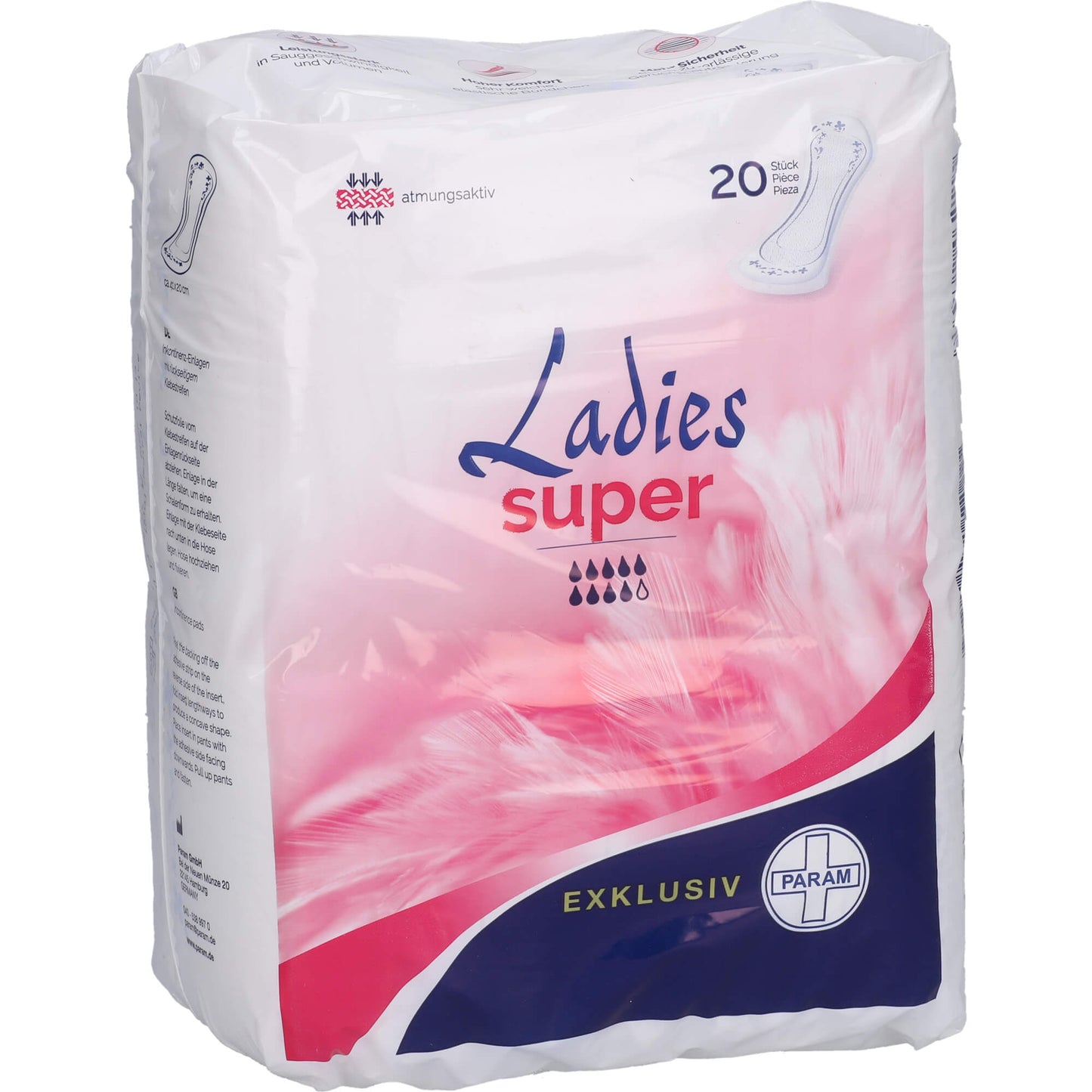 PARAM LADIES EXKLUSIV Inkontinenz-Einl.super 20 St