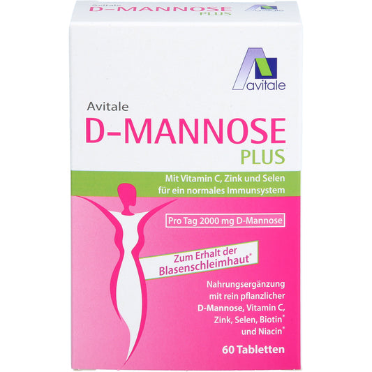 D-MANNOSE PLUS 2000 mg Tabl.m.Vit.u.Mineralstof. 60 St