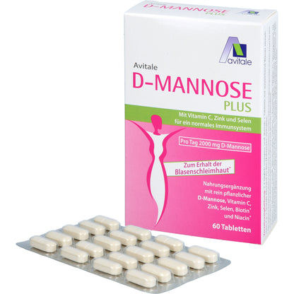 D-MANNOSE PLUS 2000 mg Tabl.m.Vit.u.Mineralstof. 60 St