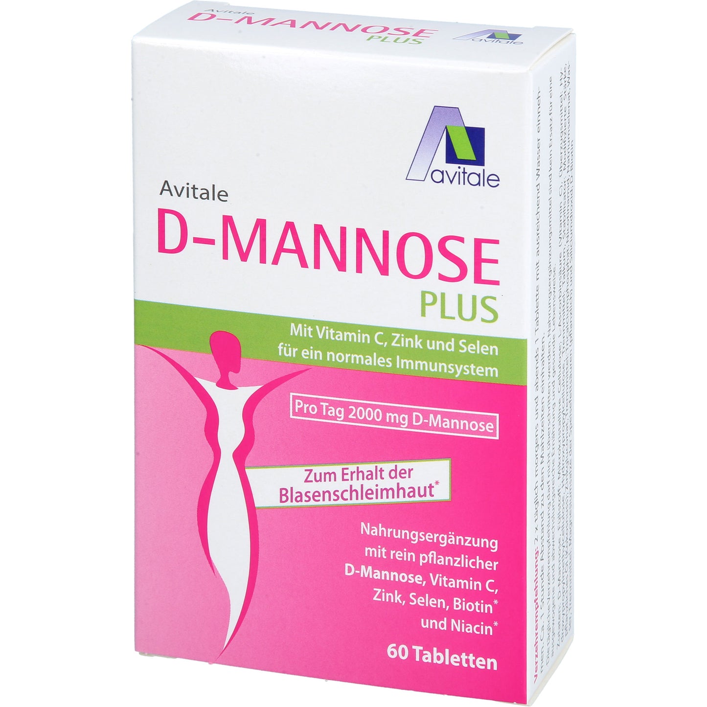 D-MANNOSE PLUS 2000 mg Tabl.m.Vit.u.Mineralstof. 60 St
