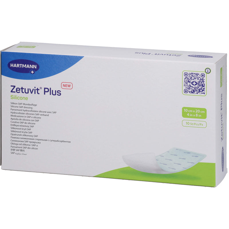 ZETUVIT PLUS SILIC 10X20CM 10 St