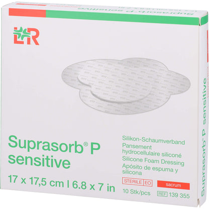 SUPRASORB P sensitive PU-Schaumv.sacr.bor.17x17,5 10 St