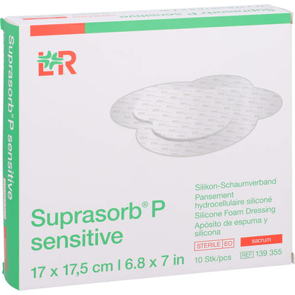 SUPRASORB P sensitive PU-Schaumv.sacr.bor.17x17,5 10 St