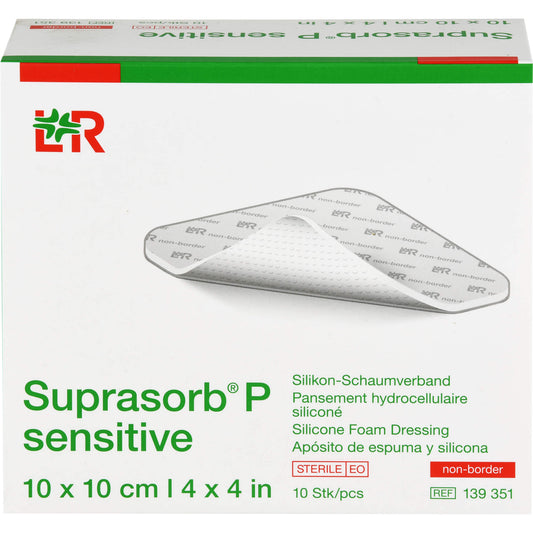 SUPRASORB P sensitive PU-Schaumv.non-bor.10x10cm 10 St