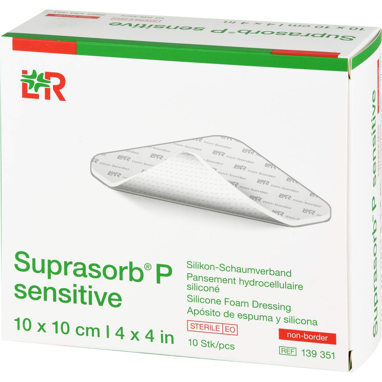 SUPRASORB P sensitive PU-Schaumv.non-bor.10x10cm 10 St