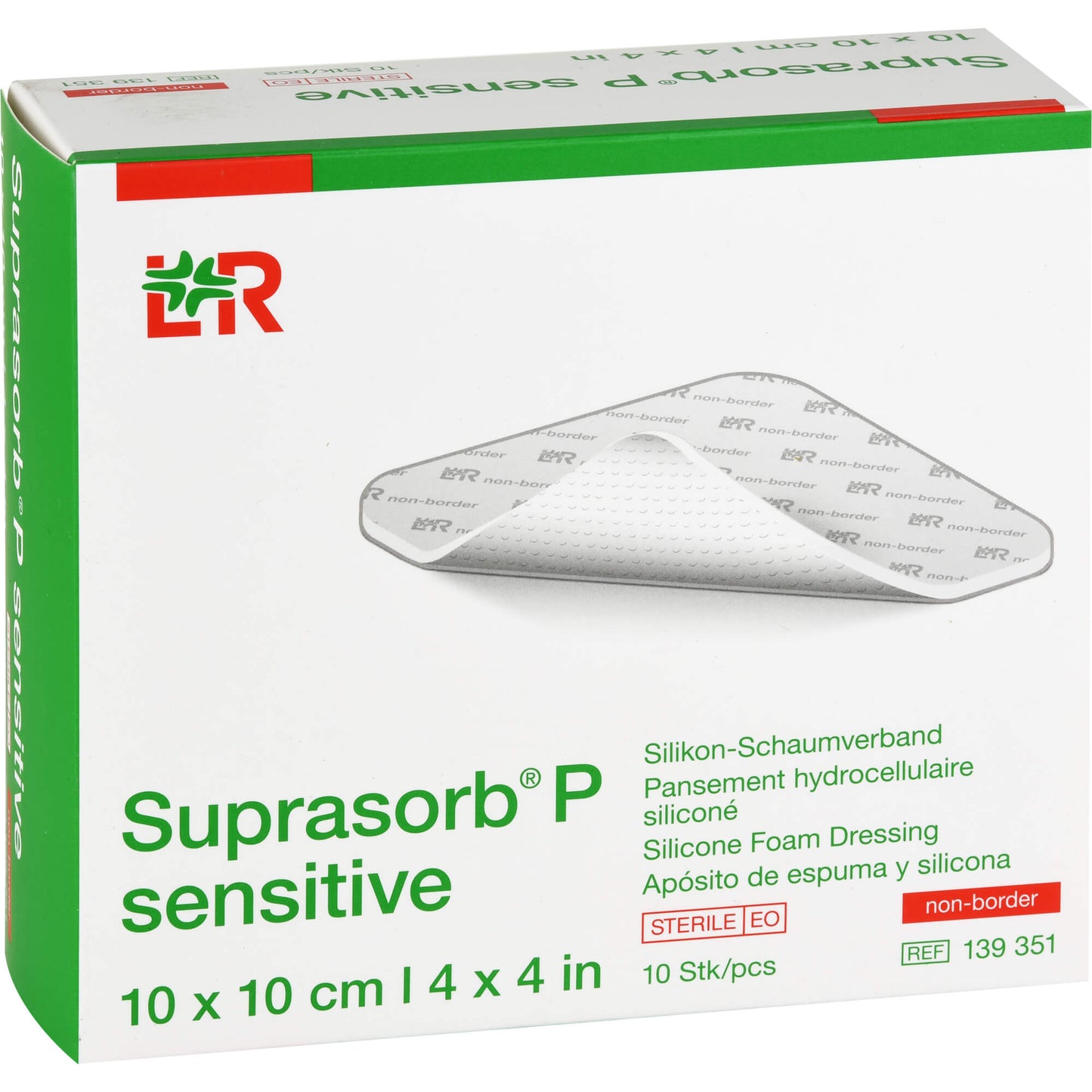 SUPRASORB P sensitive PU-Schaumv.non-bor.10x10cm 10 St