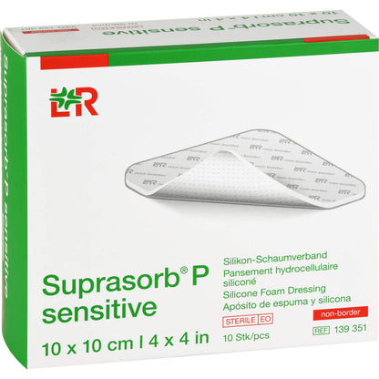SUPRASORB P sensitive PU-Schaumv.non-bor.10x10cm 10 St
