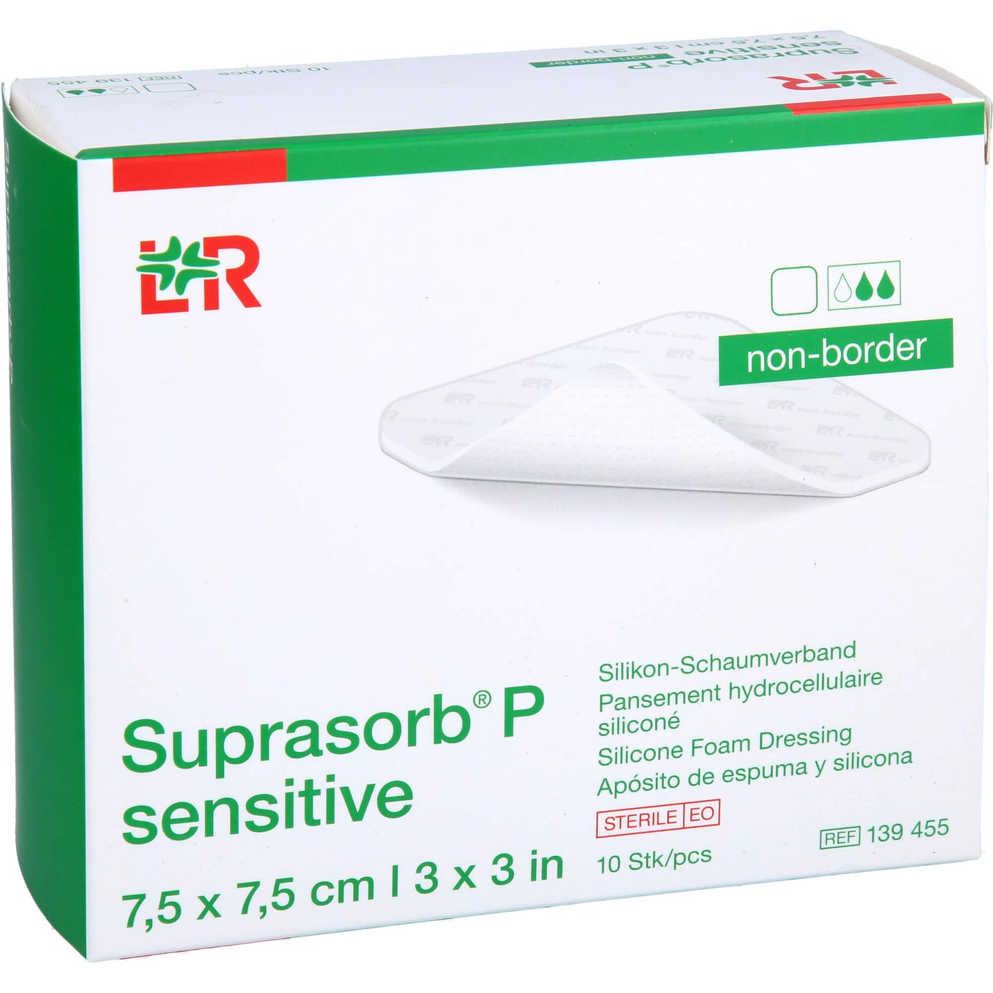 SUPRASORB P sensitive PU-Schaumv.non-bor.7,5x7,5 10 St