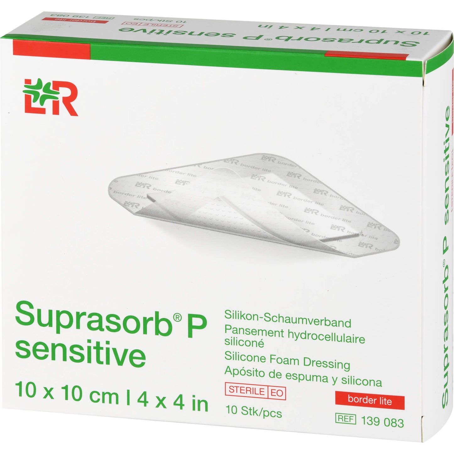 SUPRASORB P sensitive PU-Schaumv.bor.lite 10x10cm 10 St