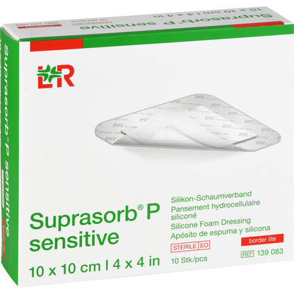 SUPRASORB P sensitive PU-Schaumv.bor.lite 10x10cm 10 St