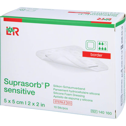 SUPRASORB P sensitive PU-Schaumv.border 5x5cm 10 St