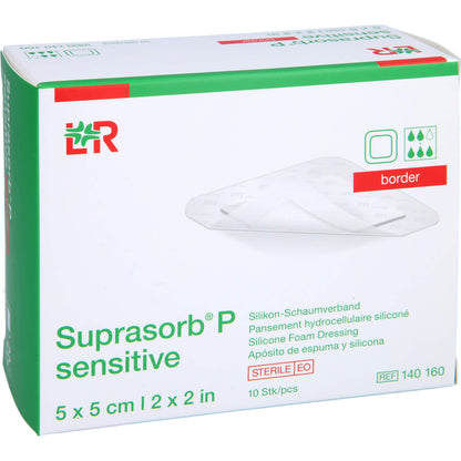 SUPRASORB P sensitive PU-Schaumv.border 5x5cm 10 St
