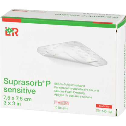 SUPRASORB P sensitive PU-Schaumv.bor.lite 7,5x7,5 10 St