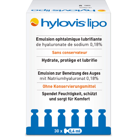 HYLOVIS lipo Augentropfen Einzeldosispipetten 30X0.4 ml