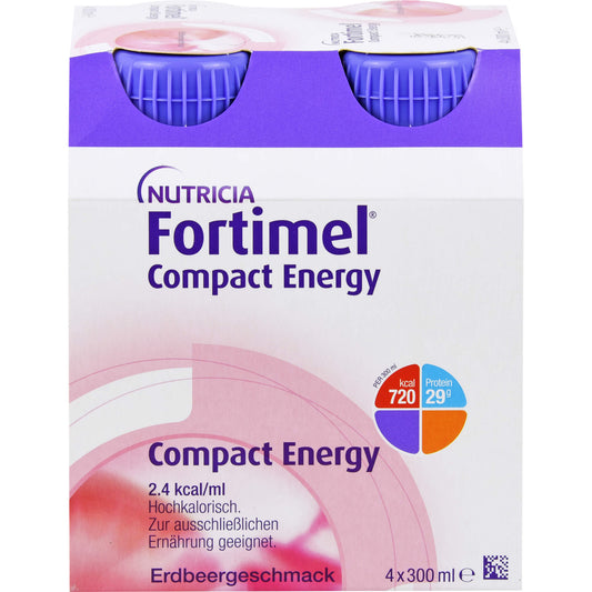 FORTIMEL Compact Energy Erdbeere 8X4X300 ml