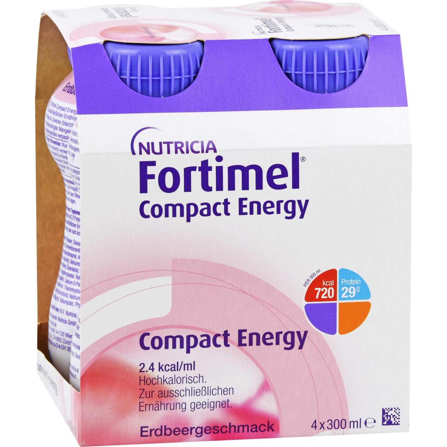 FORTIMEL Compact Energy Erdbeere 8X4X300 ml