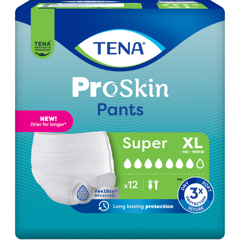 TENA PANTS SUPER XL EINWEG 12 St