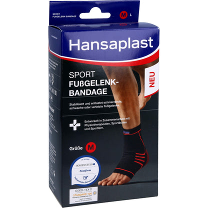HANSAPLAST Sport Fußgelenk-Bandage Gr.M 1 St